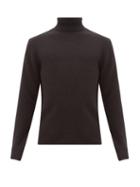 Matchesfashion.com Rag & Bone - Haldon Ribbed Trim Cashmere Roll Neck Sweater - Mens - Black