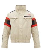 Matchesfashion.com Phipps - Commander Rib Knit Insert Technical Jacket - Mens - Cream