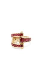 Matchesfashion.com Retrouvai - Magna Ruby & 14kt Gold Wrap Ring - Womens - Red Gold