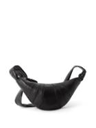 Ladies Bags Lemaire - Croissant Small Leather Cross-body Bag - Womens - Black