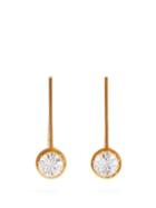 Matchesfashion.com Colville - Crystal Embellished Hoop Earrings - Womens - Gold