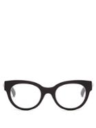 Gucci Crystal-star Embellished Cat-eye Acetate Glasses