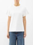 Toteme - Crew-neck Organic-cotton T-shirt - Womens - Off White