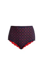 Marysia Swim Palm Springs High-rise Scallop-edged Bikini Briefs