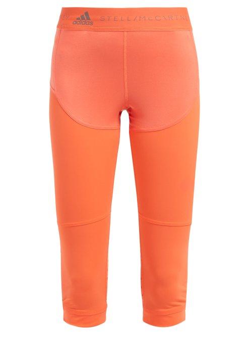 Matchesfashion.com Adidas By Stella Mccartney - Three Quarter Length Technical Running Leggings - Womens - Orange