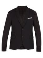 Neil Barrett Contrast-sleeved Wool-blend Jacket