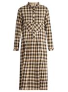 The Great The Popover Tartan Cotton Dress