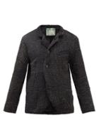 By Walid - Martin Single-breasted Wool And Cotton Blazer - Mens - Navy