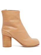 Matchesfashion.com Maison Margiela - Tabi Split-toe Leather Ankle Boots - Womens - Nude