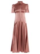 Hillier Bartley Plimpton Panelled Silk-satin Midi Dress
