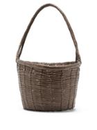 Ladies Bags Dragon Diffusion - Jane Birkin Large Woven-leather Basket Bag - Womens - Grey