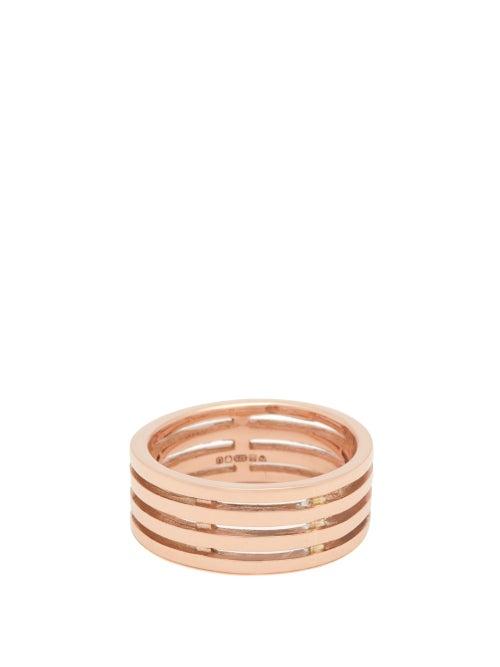 Matchesfashion.com Ferian - Parallel Lines Rose Gold Ring - Womens - Rose Gold