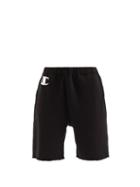 Nili Lotan X Champion - Logo-print Cotton-jersey Shorts - Womens - Black