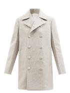 Jil Sander - Double-breasted Felt Coat - Womens - Light Beige