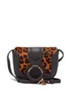 Matchesfashion.com See By Chlo - Hana Mini Calf Hair & Leather Cross Body Bag - Womens - Leopard