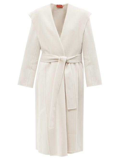 Altuzarra - Belted Hooded Wrap Coat - Womens - Cream