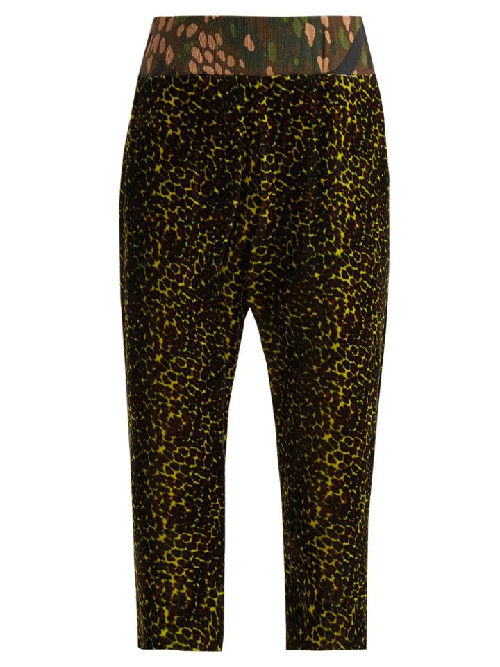 Vivienne Westwood Ela Leopard-print Velvet Track Pants
