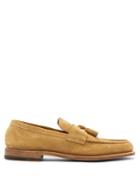 Matchesfashion.com O'keeffe - Samuel Tassel Suede Loafers - Mens - Beige