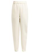 Matchesfashion.com Maison Rabih Kayrouz - High Rise Wool Blend Crepe Trousers - Womens - Ivory