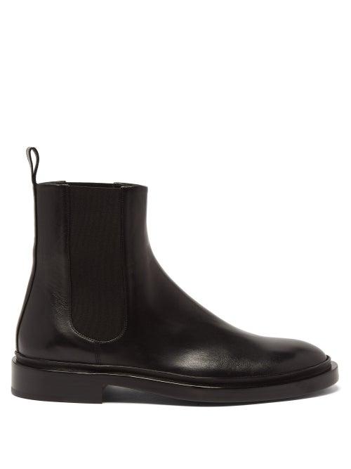 Jil Sander - Leather Chelsea Boots - Mens - Black