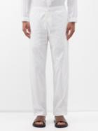 Smr Days - Malibu Drawstring-waist Cotton Trousers - Mens - White
