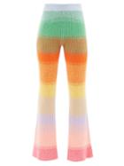 The Elder Statesman - Morph Striped Ribbed-cashmere Trousers - Womens - Multi