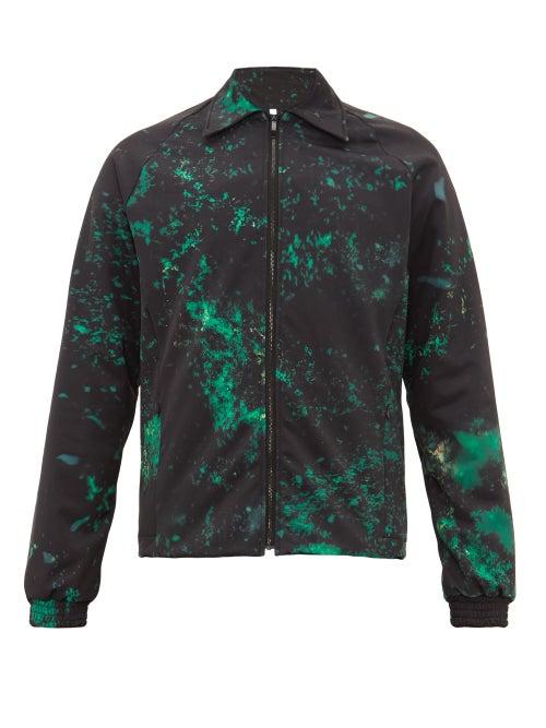 Matchesfashion.com Cottweiler - Cruise Abstract Print Technical Blouson Jacket - Mens - Black Green