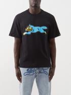 Icecream - Running Dog-print Cotton-jersey T-shirt - Mens - Black