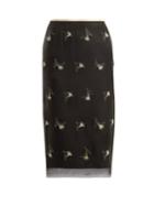 No. 21 Sequin And Bead-embellished Pencil Skirt