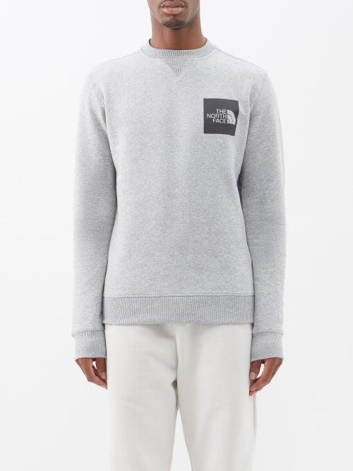The North Face - Logo-print Cotton-blend Sweatshirt - Mens - Grey
