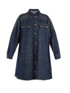 Matchesfashion.com Mm6 Maison Margiela - Oversized Denim Jacket - Womens - Mid Blue