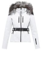 Matchesfashion.com Fendi - Roma Coated Shell Ski Jacket - Womens - White