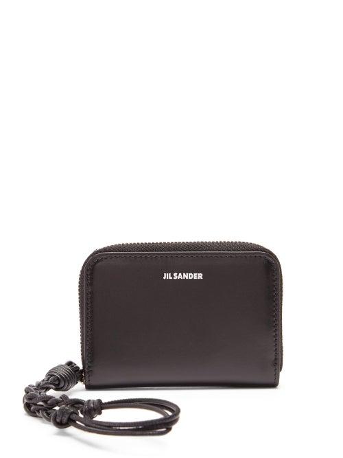 Matchesfashion.com Jil Sander - Braided-strap Leather Wallet - Womens - Black
