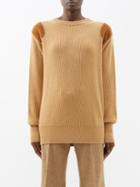 Giuliva Heritage - The Lucio Ribbed Wool Sweater - Womens - Brown Multi