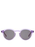 Matchesfashion.com Sun Buddies - Zinedine Round Sunglasses - Mens - Purple