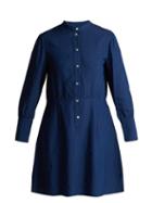 Matchesfashion.com A.p.c. - Kimya Long Sleeve Midi Dress - Womens - Indigo