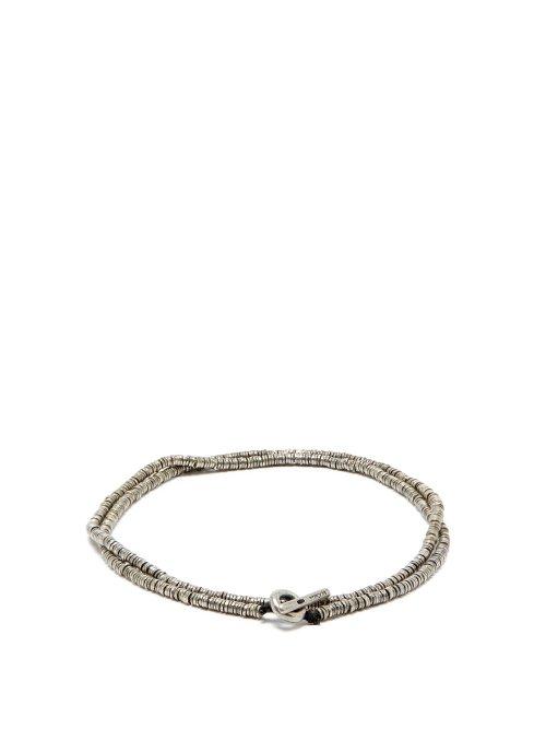 Matchesfashion.com M Cohen - Disc Silver Sterling Bracelet - Mens - Silver
