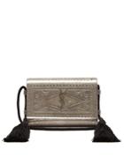 Saint Laurent Kate Engraved Metal Cross-body Bag