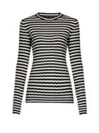 Proenza Schouler Striped Silk And Cashmere-blend Sweater