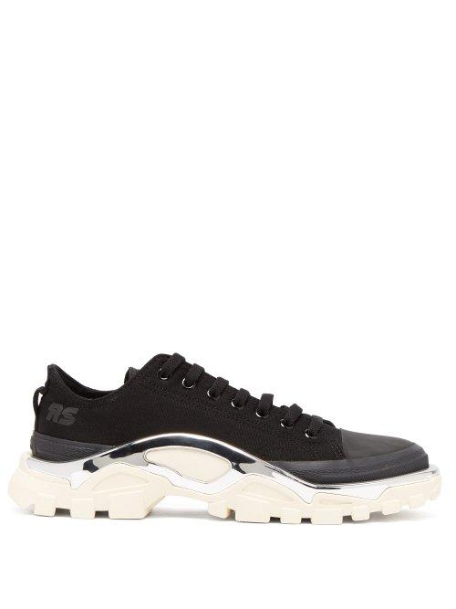 Matchesfashion.com Raf Simons X Adidas - Detroit Runner Low Top Trainers - Womens - Black White
