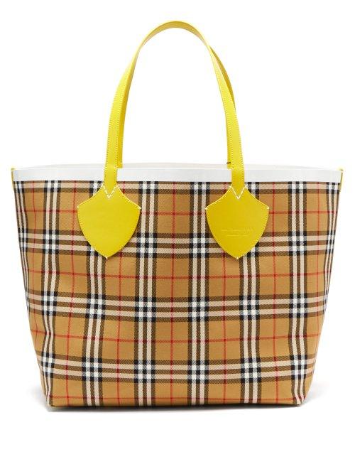 Matchesfashion.com Burberry - The Giant Reversible Cotton Tote - Womens - Brown Multi