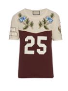 Gucci Cotton-jersey Stud-embellished T-shirt