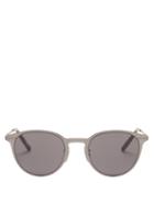 Matchesfashion.com Dior - Dioressential Round Metal Sunglasses - Mens - Dark Grey