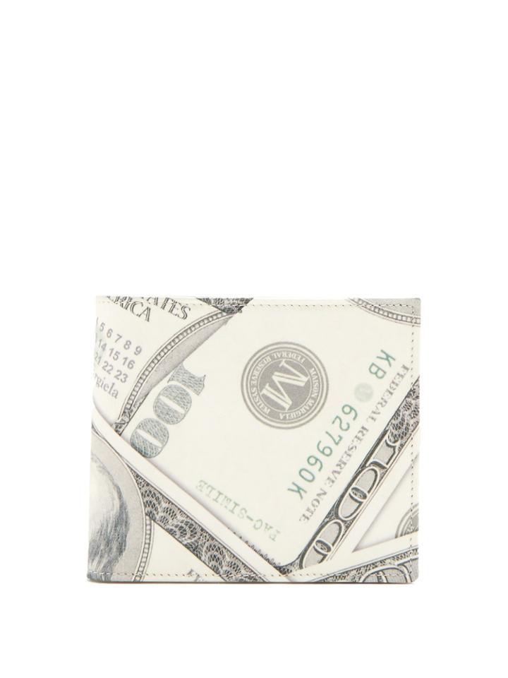 Maison Margiela Dollar Bill-print Leather Bi-fold Wallet