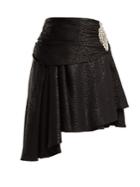 Dodo Bar Or Crystal-embellished Leopard-jacquard Skirt