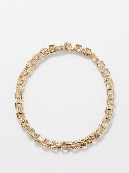 Luis Morais - Diamond & 14kt Gold Bracelet - Mens - Gold