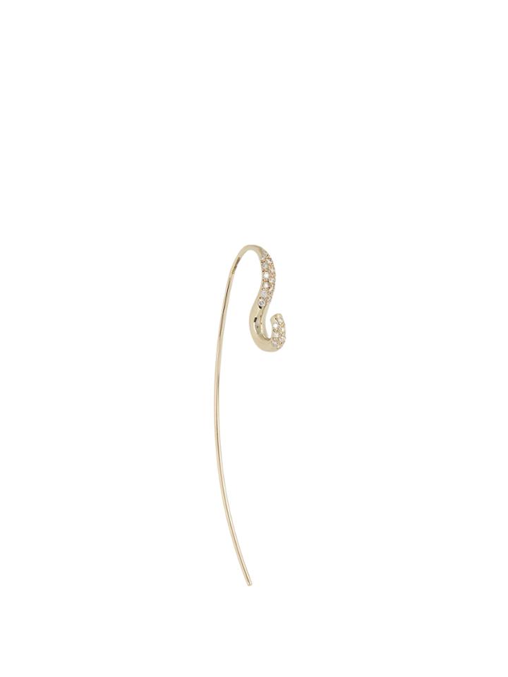 Charlotte Chesnais Fine Jewellery Hook Diamond & White-gold Earring
