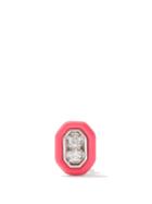 Era - Roma Diamond & 18kt White-gold Single Earring - Womens - Pink