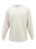 Palm Angels - Logo-print Cotton-jersey Long-sleeved T-shirt - Mens - White