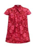 Matchesfashion.com Erdem - Cloverlly Floral-jacquard Top - Womens - Pink